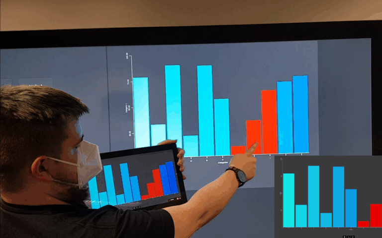 Multiple Coordinated Views Across Displays
